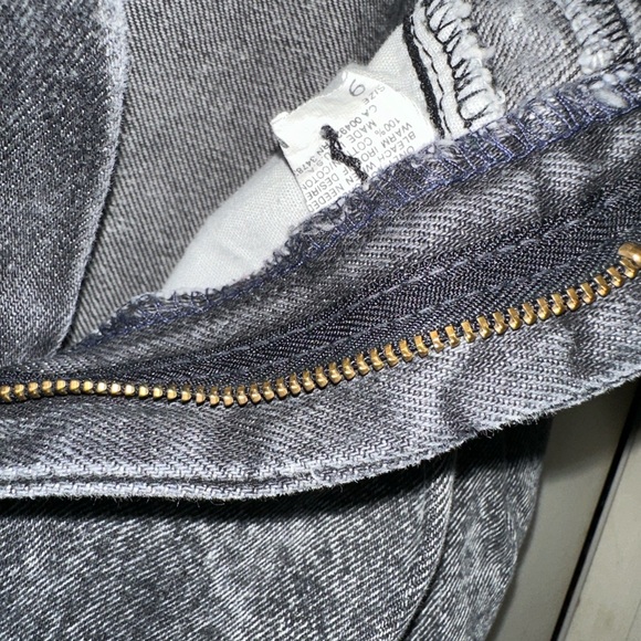 Acid wash high waist paper bag jeans - Picture 4 of 6